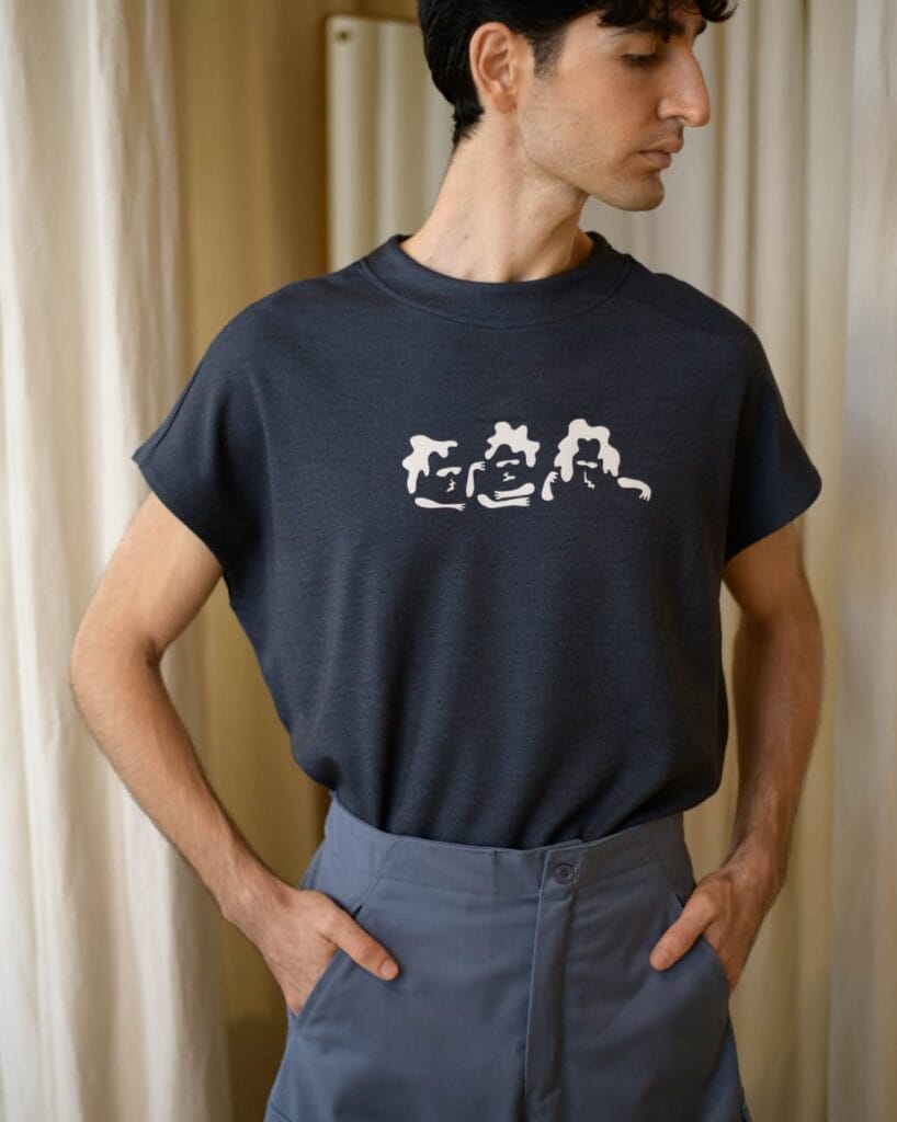 Garment produced by Riccitelli Milano in Italy