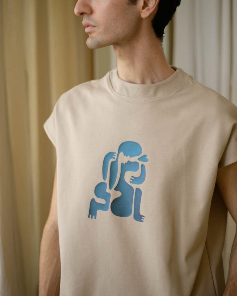 Garment produced by Riccitelli Milano in Italy