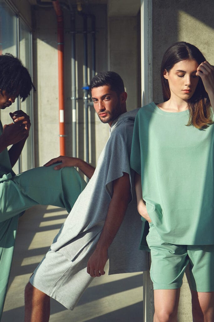 Garment produced by Riccitelli Milano in Italy