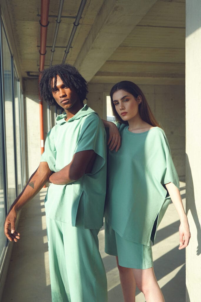 Garment produced by Riccitelli Milano in Italy