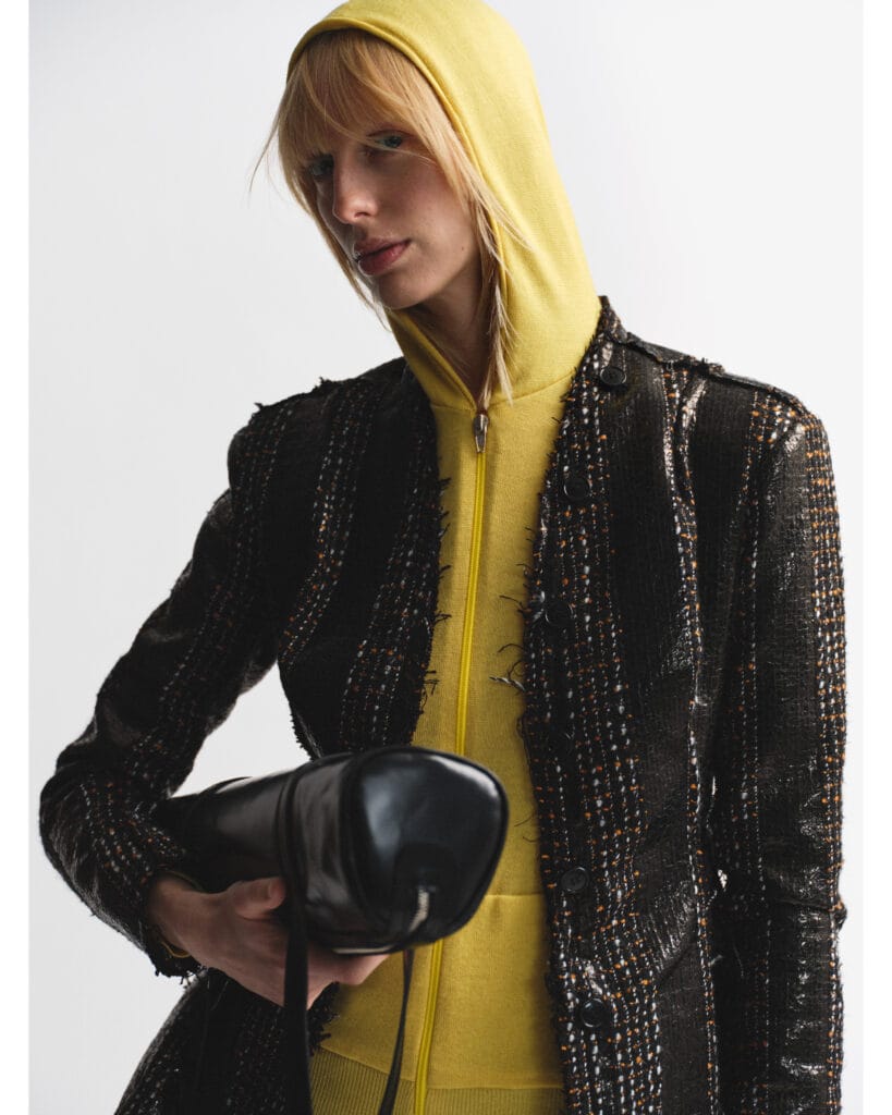 Garment produced by Riccitelli Milano in Italy