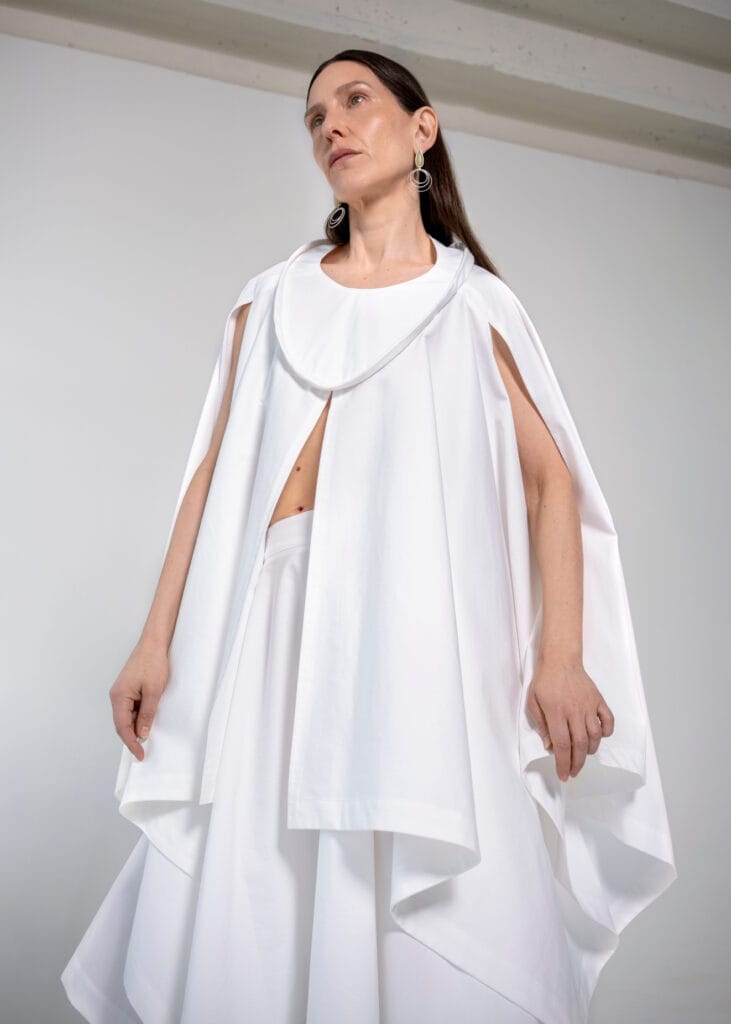 Garment produced by Riccitelli Milano in Italy