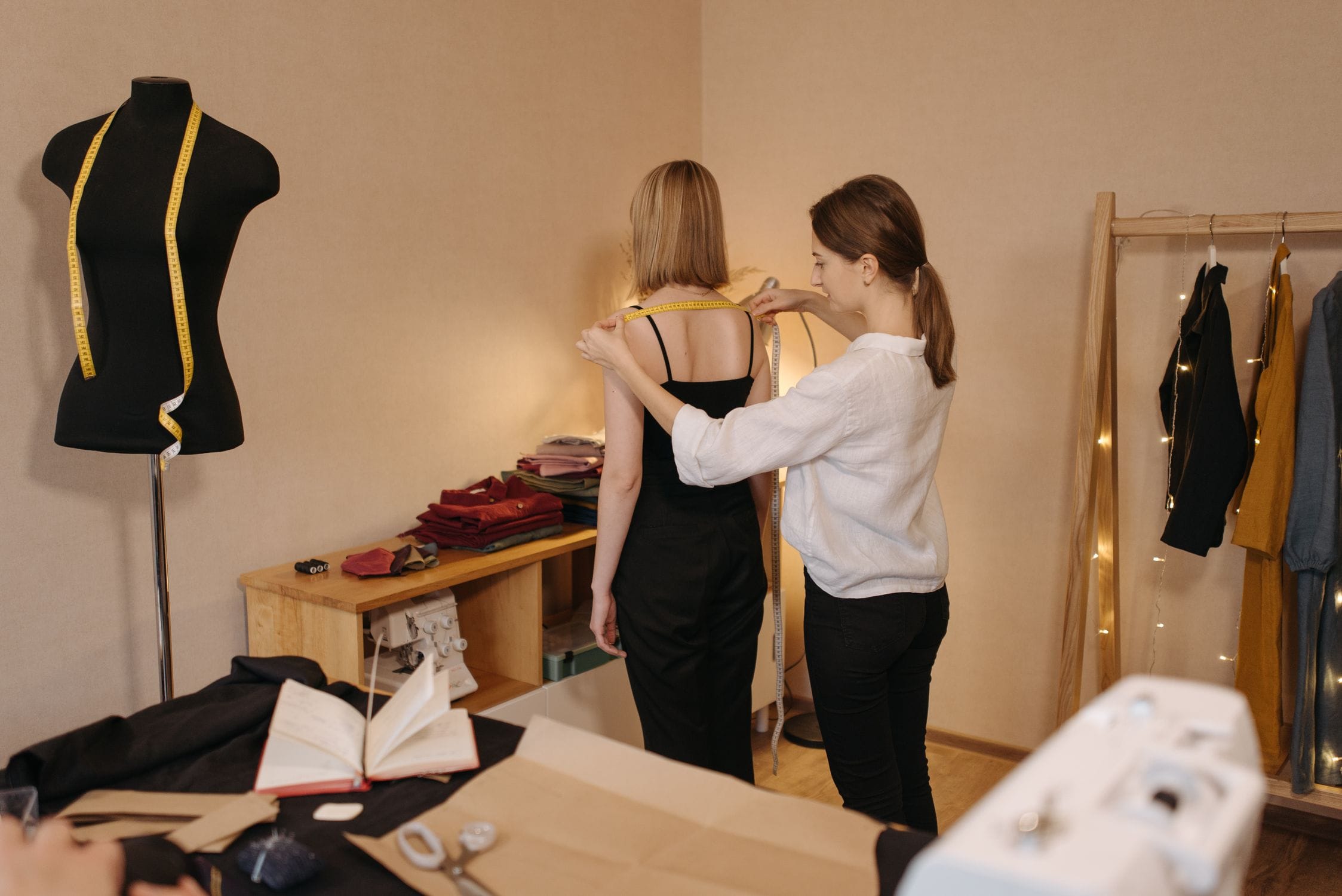 Fit being assessed on a garment during development