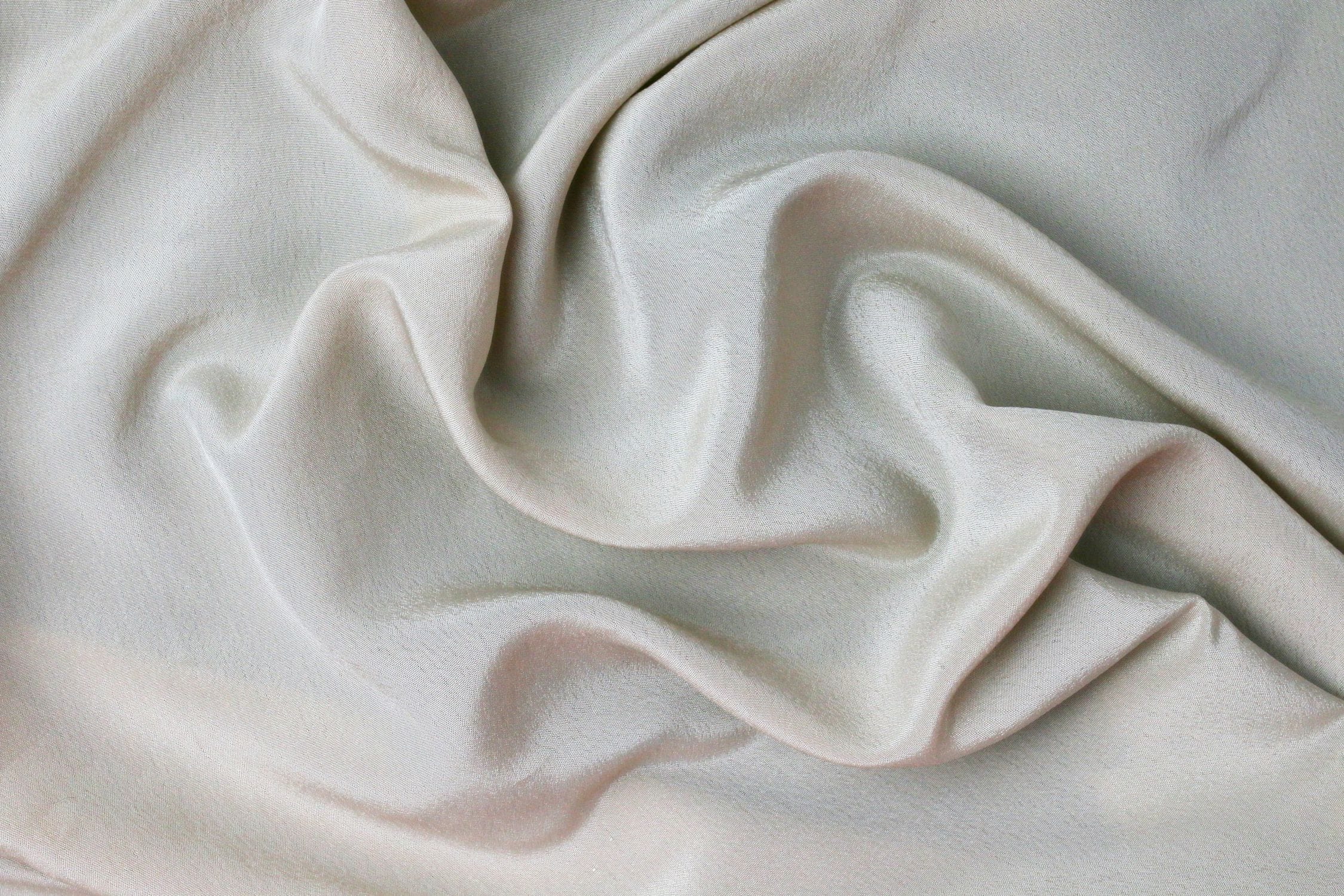 Detail of a finished edge on luxury fabric