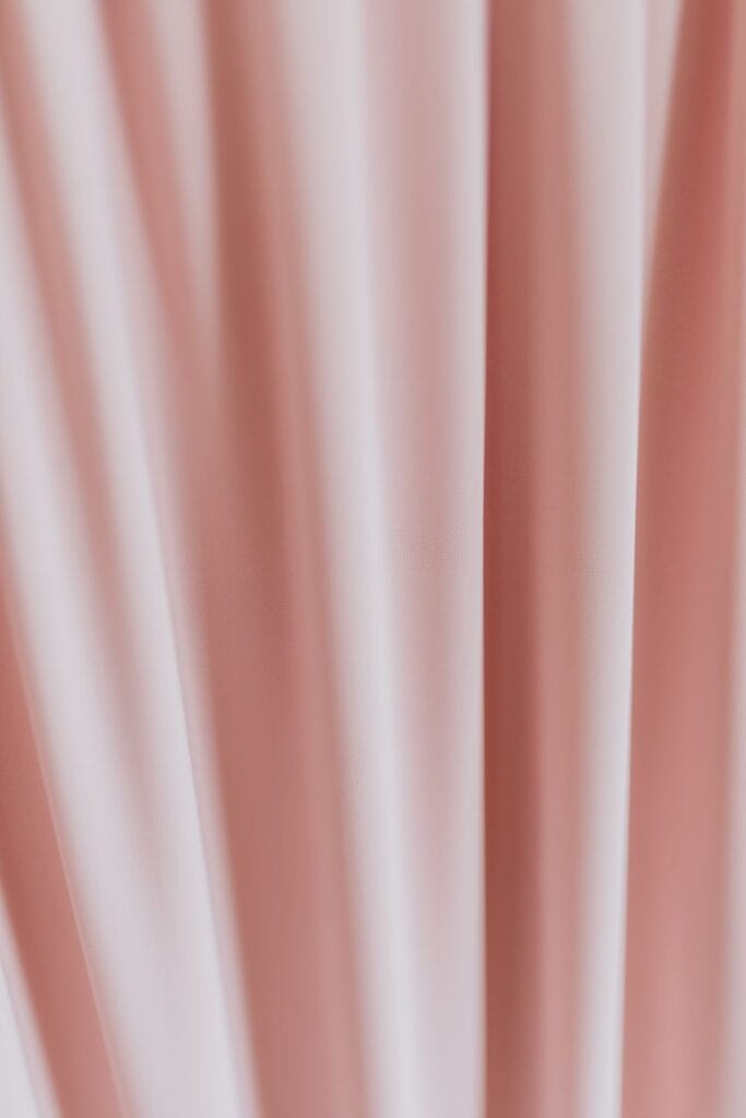 Luxury fabric showing the direction of its grain