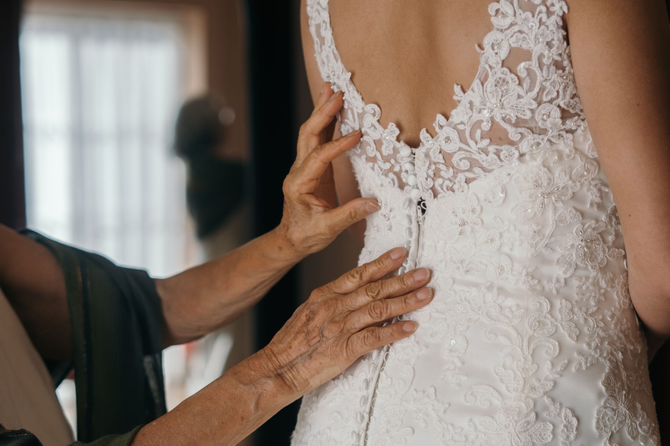 Sample garment being assessed in an atelier