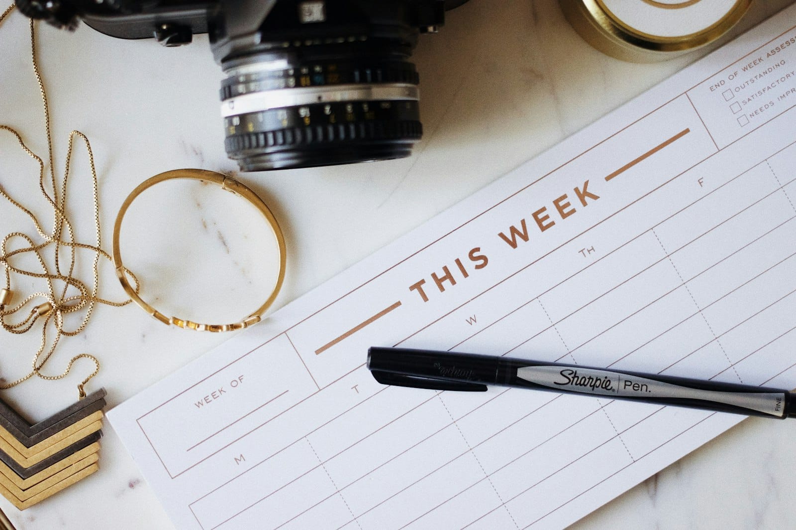 Planning a production timeline at a desk