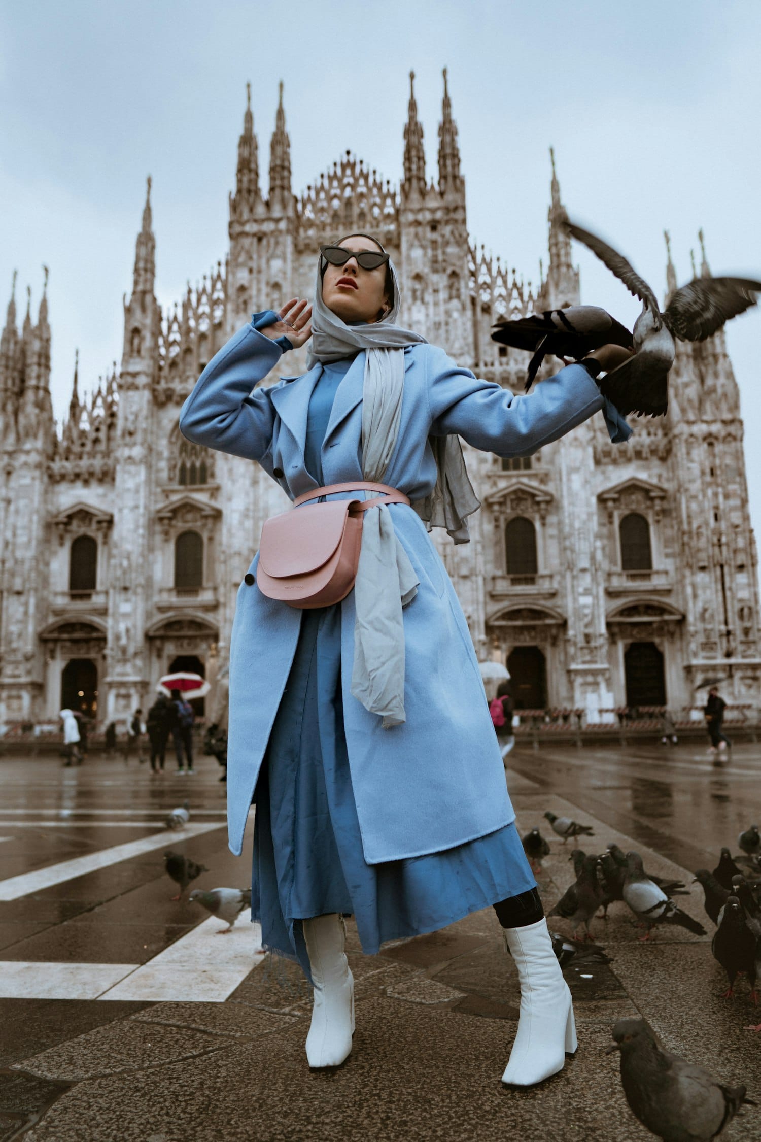 Elegant style on a Milan street